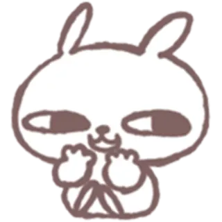 😁 うさぎ, バニー, 動物, 可愛い, かわいい, ステッカー telegram sticker
