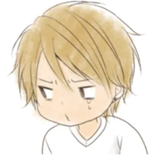 😗 Anime, Traurig, Chibi, Manga, Junge, Emotional, Weinend telegram sticker