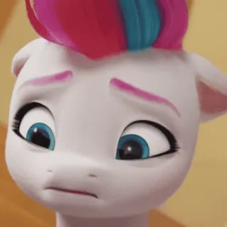 😰 Zipp Storm My Little Pony: A New Generation My Little Pony, Zipp Storm, cartoon, sad, pony, animal, animated telegram sticker