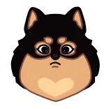 😠 Hund, Welpe, Tier, süß, Shiba Inu telegram sticker