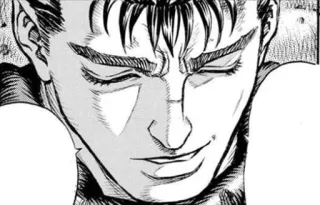 🖤 Guts Berserk manga, anime, warrior, sword, fantasy whatsapp sticker