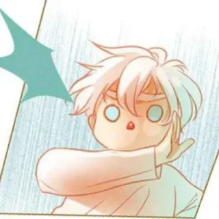 🌧 Anime, Manga, Dibujos animados, Expresión, Impactado, Lindo telegram sticker