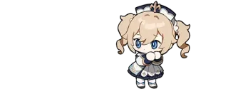 🌟 Barbara Genshin Impact anime, videogame, Genshin Impact, fofo, kawaii telegram sticker