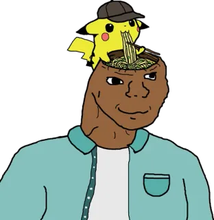 🍝 Pikachu pokemon, anime, kartun, kuning, karakter telegram sticker