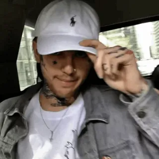 💙 Lil Peep แร็ปเปอร์, นักดนตรี, นักร้อง, ภาพเหมือน, คนดัง telegram sticker