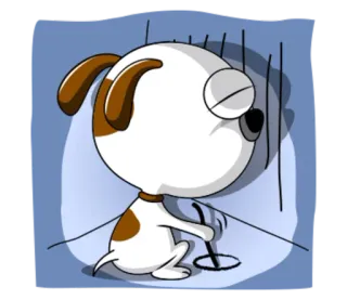 Smiling Dog @tikelku telegram stickers