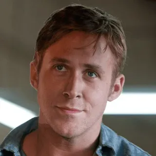 😏 Ryan Gosling знаменитость, актер, портрет, мужчина, фильм, кино telegram sticker