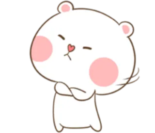 😒 Bär, niedlich, Cartoon, Tier, Figur, Aufkleber telegram sticker