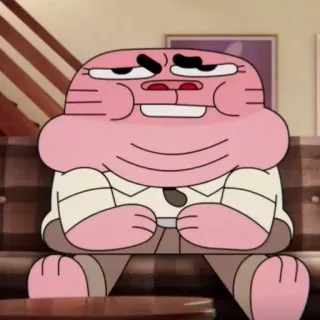 😬 Richard Watterson The Amazing World of Gumball Cartoon, Figur, Vater, Die fantastische Welt von Gumball whatsapp sticker