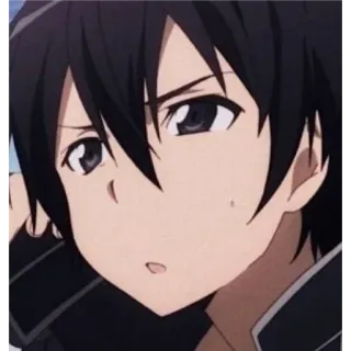 😯 Kirito Sword Art Online Anime, Kirito, Sword Art Online, Karakter, Manga telegram sticker