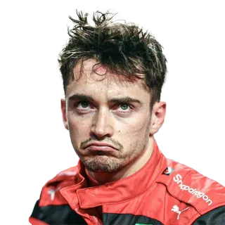☹️ Charles Leclerc f1, formule 1, course, pilote, charles, leclerc whatsapp sticker
