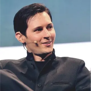 ✈️ Pavel Durov man, person, speaker, conference, interview, businessman telegram sticker