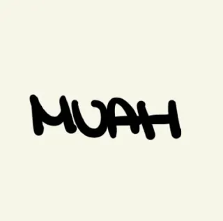 😘 MUAH ciuman, kasih sayang, salam, ekspresi telegram sticker