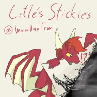 💟 Litle's Stickies
@VermillionTrim naklejka, smok, kreskówka, sztuka, sztuka cyfrowa telegram sticker
