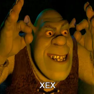 🤓 Shrek XEX オーガ, ミーム, 面白い, ドリームワークス, アニメ telegram sticker