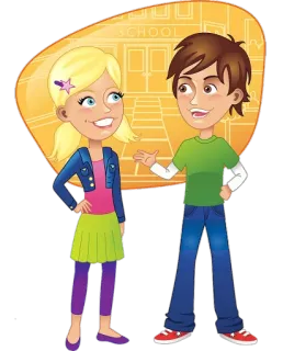👫 SCHOOL Dessin animé, École, Étudiants, Enfants, Éducation, Enfants telegram sticker