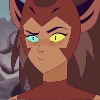 🤨 Catra She-Ra and the Princesses of Power desenho animado, gato, anime, personagem, expressão telegram sticker