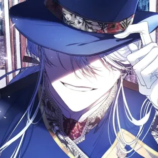 🌩 Anime, Manga, Nhân vật, Minh họa, Đàn ông, Mũ telegram sticker