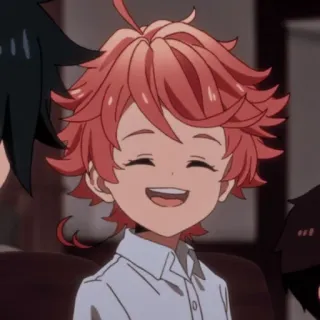 ⛓ Emma The Promised Neverland Anime, Manga, Emma, The Promised Neverland, Sonrisa, Feliz telegram sticker