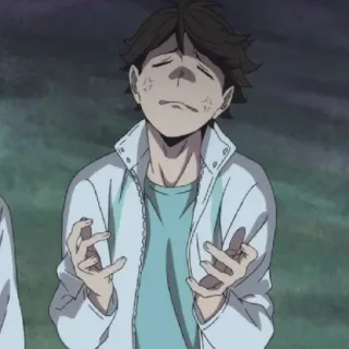 🦉 Oikawa Tooru Haikyuu!! Аниме, Манга, Haikyuu, Оикава, Тоору, Расстроен, Разочарован telegram sticker