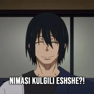 🙂 NIMASI KULGILI ESHSHE?! telegram sticker