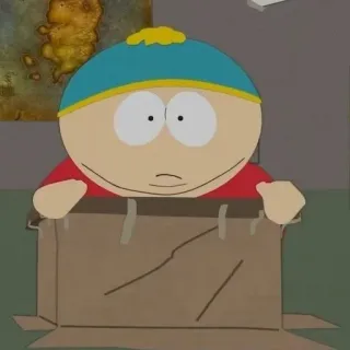 🤨 Eric Cartman South Park Cartone animato, Personaggio, Scatola, Televisione, Commedia, Divertente telegram sticker