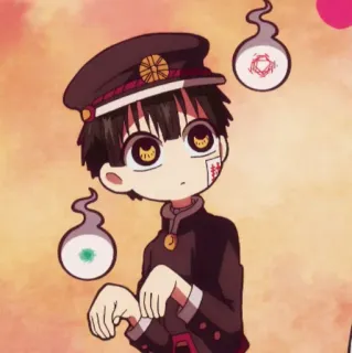 ☁️ Hanako-kun Toilet-Bound Hanako-kun anime, manga, ghost, supernatural, student uniform, school, character, cute telegram sticker