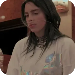 😔 Billie Eilish Singer telegram sticker
