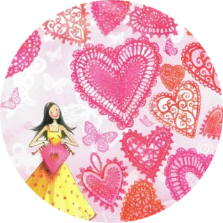 ❤ Herzen, Stricken, Mädchen, Schmetterlinge, Rosa, Liebe, Basteln, Häkeln telegram sticker