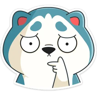 🤔 dier, cartoon, denken, twijfel, nieuwsgierig, hond telegram sticker