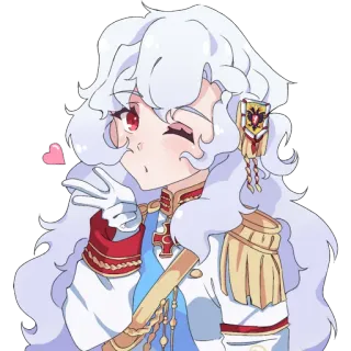 😘 アニメ, 漫画, 可愛い, ミリタリー, 制服, プリンセス, ハート telegram sticker