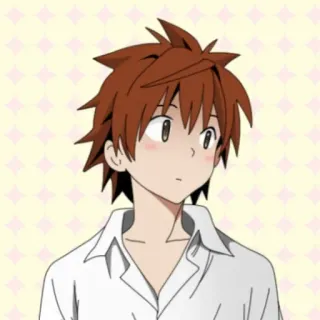 🎭 อนิเมะ, เด็กผู้ชาย, ภาพเหมือน telegram sticker