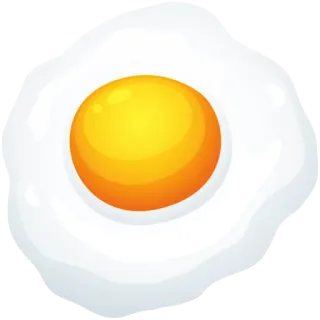 🍳 huevo, comida, desayuno, frito telegram sticker