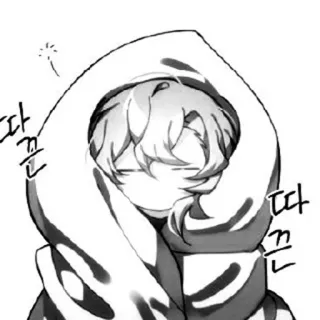 🐈 따끈 Anime, Niedlich, Hoodie, Kawaii, Manga telegram sticker