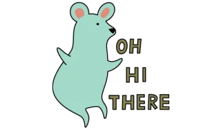 🐭 OH
HI
THERE ratón, lindo, saludo, hola, hola, amigable whatsapp sticker