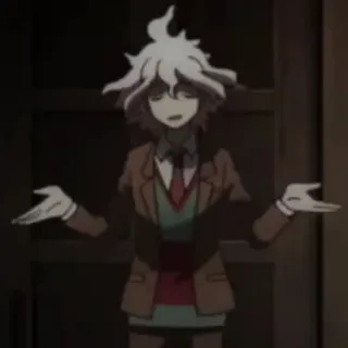 🤷‍♂ Nagito Komaeda Danganronpa anime, danganronpa, nagito komaeda, character, gesture telegram sticker