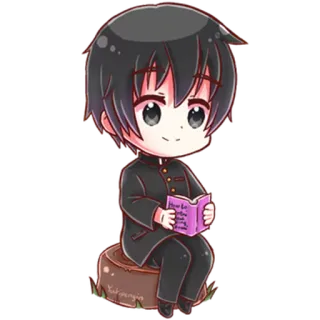 😊 How to get away with murder Аниме, Манга, Мультфильм, Школьник, Книга telegram sticker