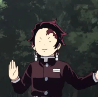 🌊 Tanjiro Kamado Demon Slayer Anime, Demon Slayer, Tanjiro, Grappig, Personage telegram sticker