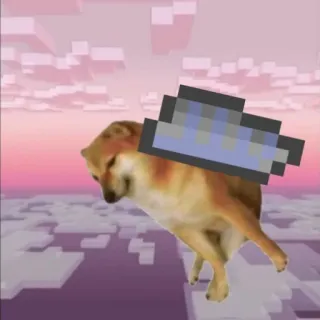 🐕 Cheems Minecraft Cheems, doge, Minecraft, meme, dog, gamer telegram sticker