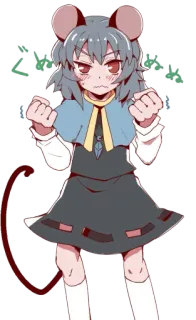 😡 Anime, Gadis, Tikus, Kartun telegram sticker