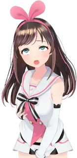 🤤 Kizuna AI Anime, Youtuber Virtual, Bonito, Feminino whatsapp sticker