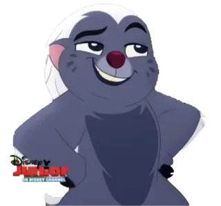 😄 Bunga The Lion Guard Dessin animé, Ratel, Disney Junior, La Garde du Roi Lion, Bunga telegram sticker