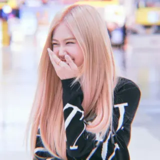 🤭 femme, personne, portrait, sourire, blonde whatsapp sticker