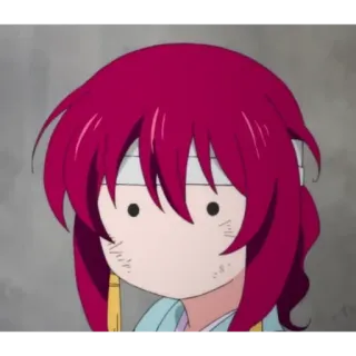 😂 animé, manga, choqué, cheveux roux, fille animé telegram sticker