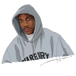 😕 Stephon Marbury pallacanestro, atleta, starbury, felpa con cappuccio, sport telegram sticker