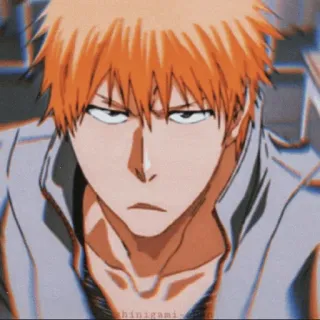 🔥 Ichigo Kurosaki Bleach Anime, Manga, Ichigo, Bleach, Tóc cam, Shinigami whatsapp sticker
