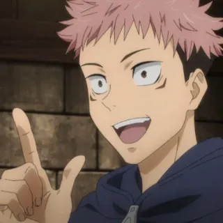 🍂 Yuji Itadori Jujutsu Kaisen Anime, Charakter, Jujutsu Kaisen, Yuji Itadori whatsapp sticker