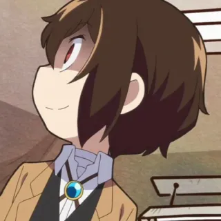 🧳 Dazai Osamu Bungo Stray Dogs Anime, Manga, Dazaï, Bungo Stray Dogs, Osamu Dazaï, Personnage, Fanart, Sticker telegram sticker