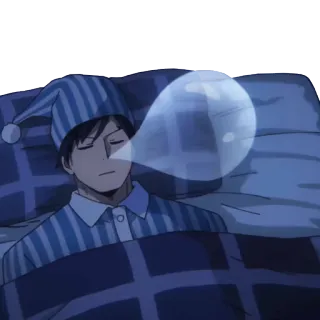 😴 sueño, dormir, cama, sueño, pijama telegram sticker