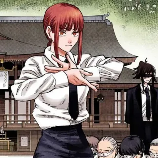 🍒 Makima Chainsaw Man Anime, Manga, Chainsaw Man, Makima, Charakter telegram sticker